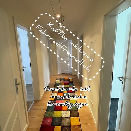 Schoene Neue 4 Zimmer Wohnung Mit Sued-Balkon Bis 8 Personen Naumburg  Eksteriør bilde